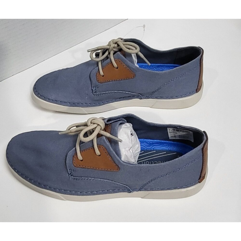 Clarks Gereld Tie Blue Mens Casual Shoes Size 8.5 - Picture 3 of 10